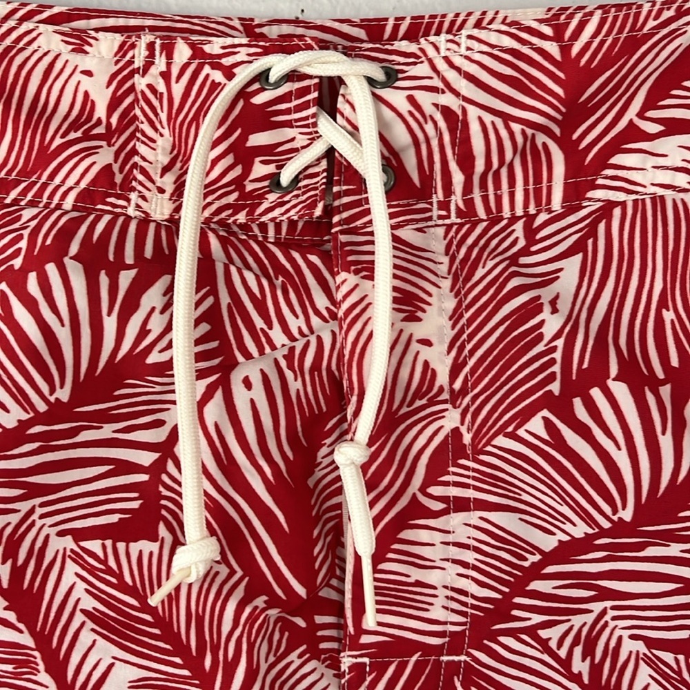 Polo by Ralph Lauren Red and White Swim Board Shorts - Picture 5 of 8